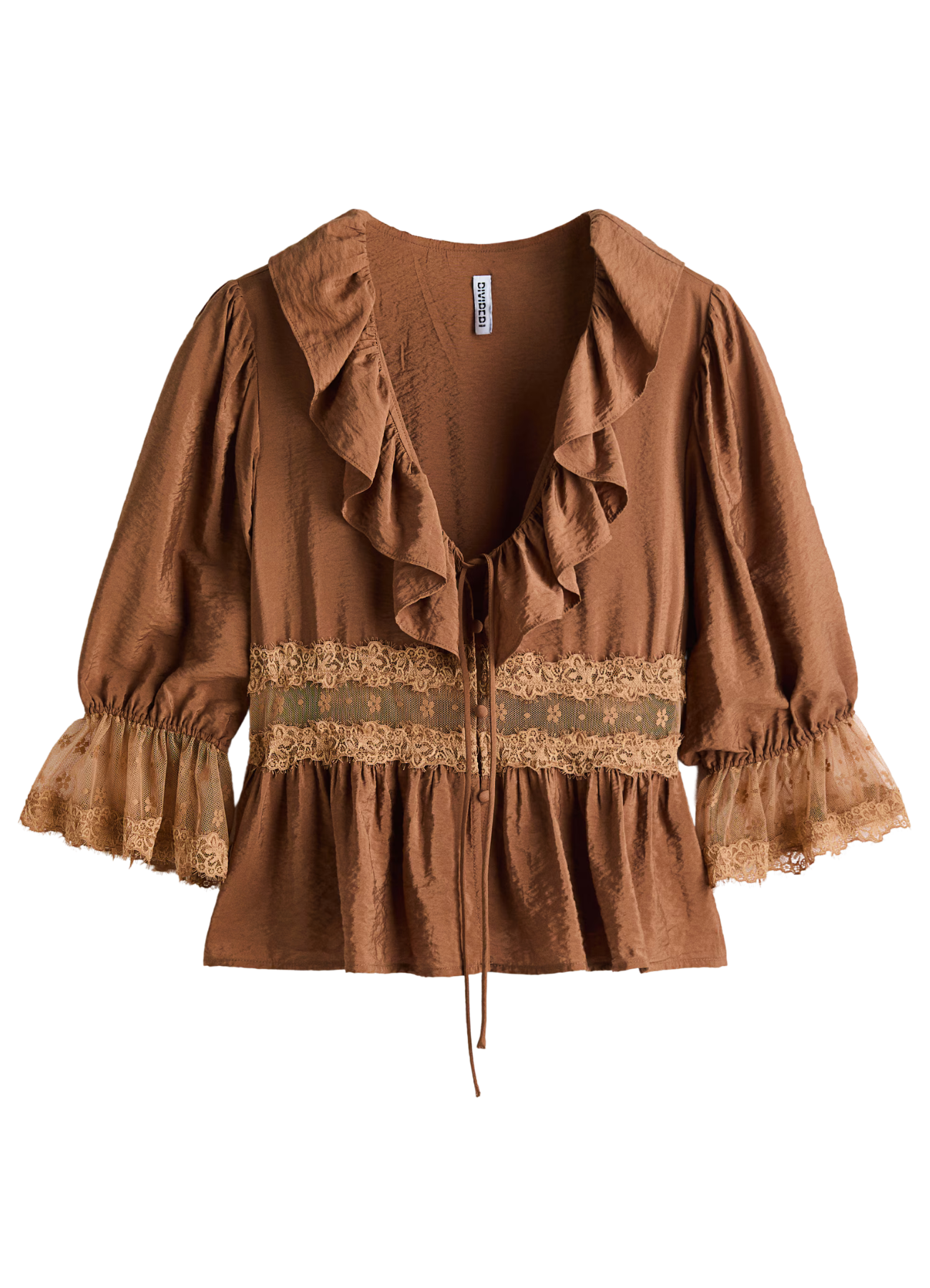 Lace-Detail Blouse