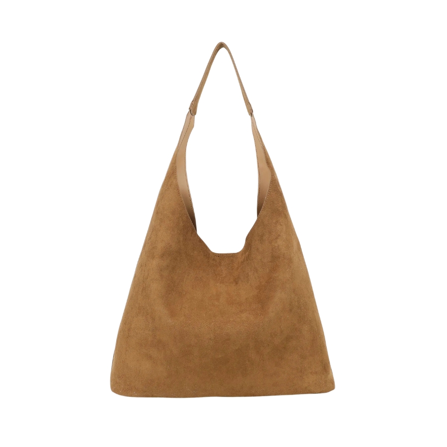 Faux Suede Tote Bag