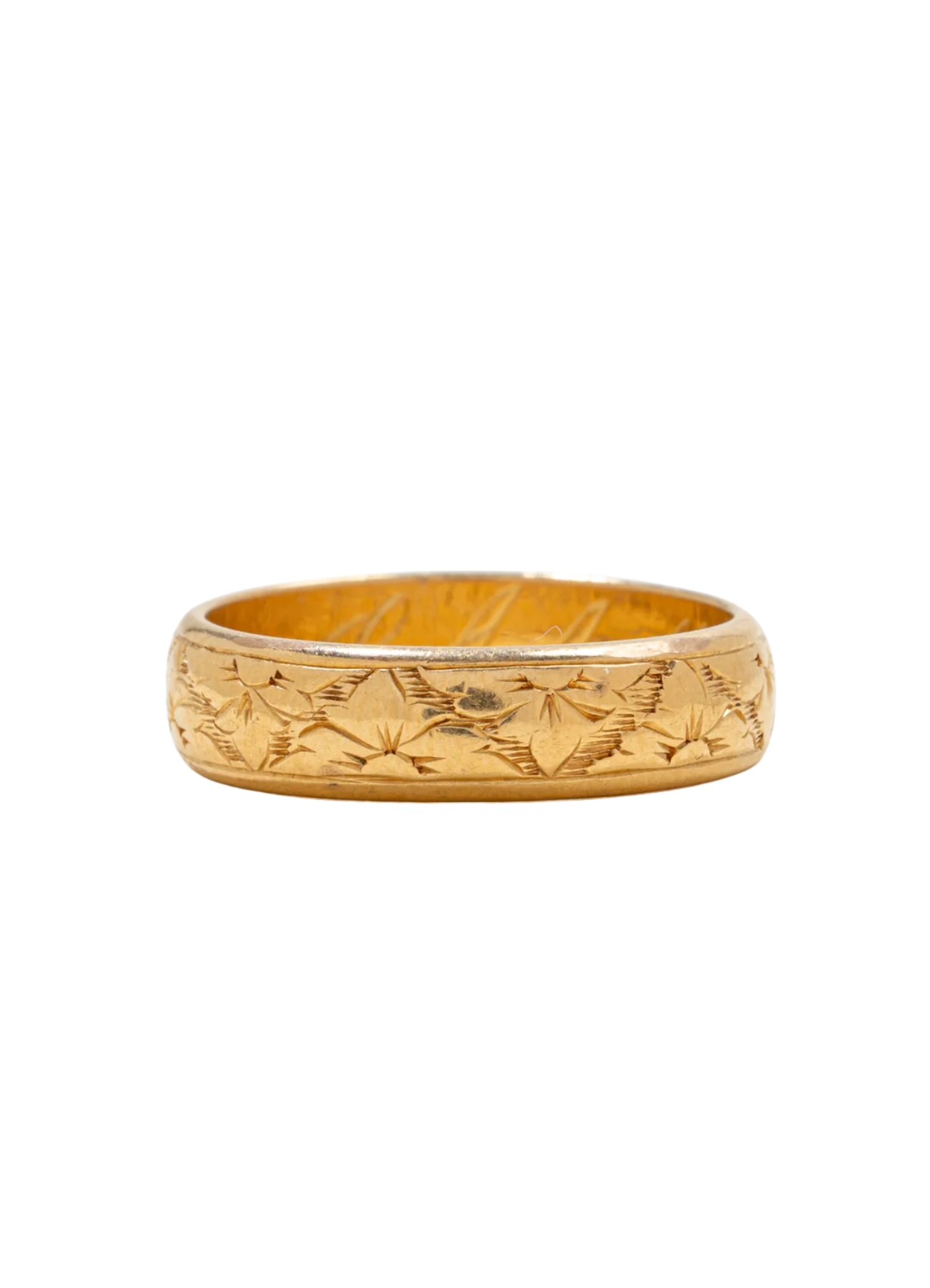 Gold Engraved Band