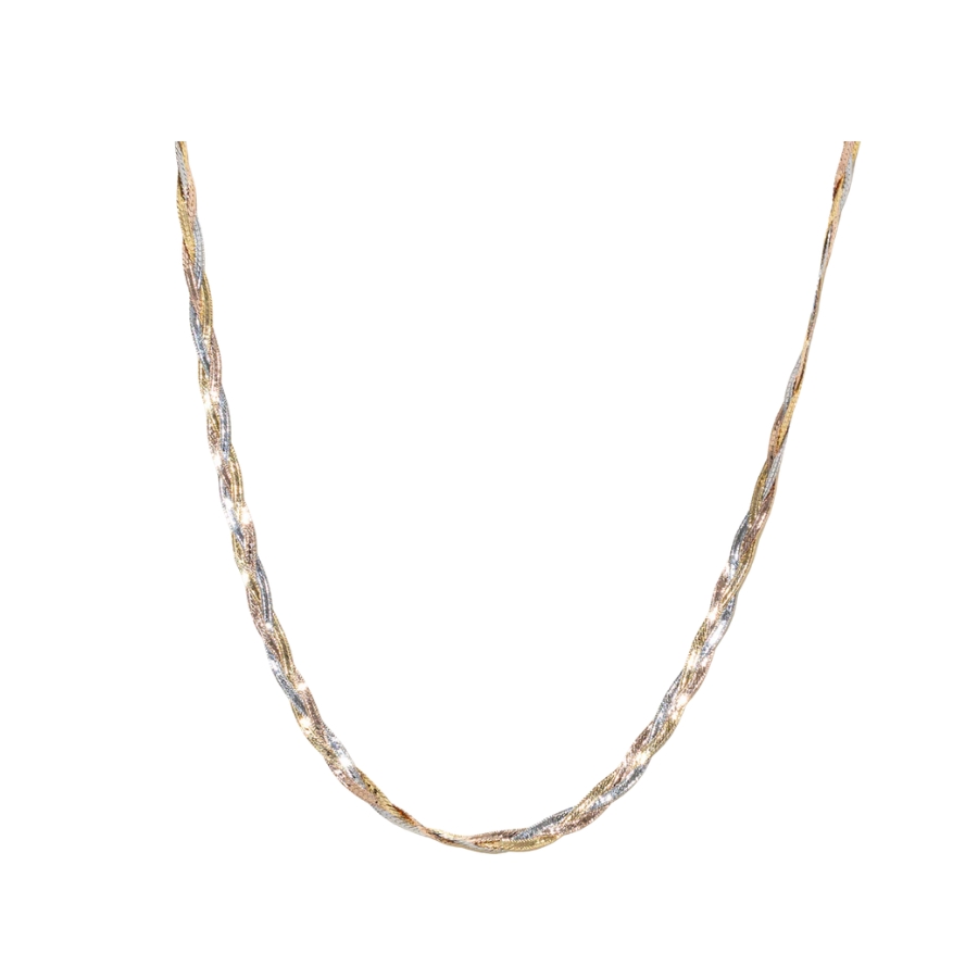 Tri Tone Braided Chain