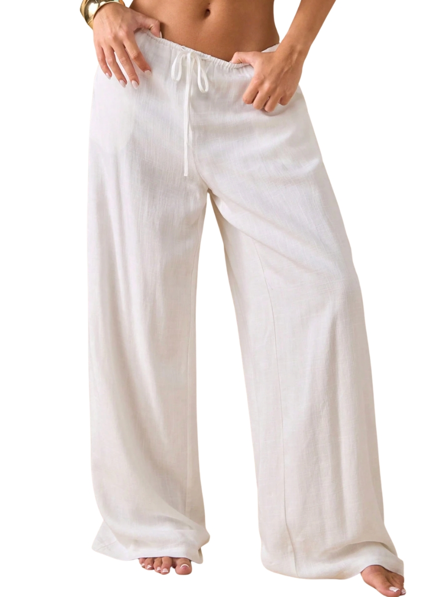 White Linen Trousers