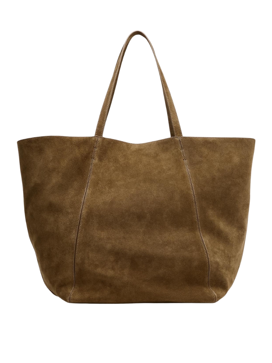 Suede Tote Bag