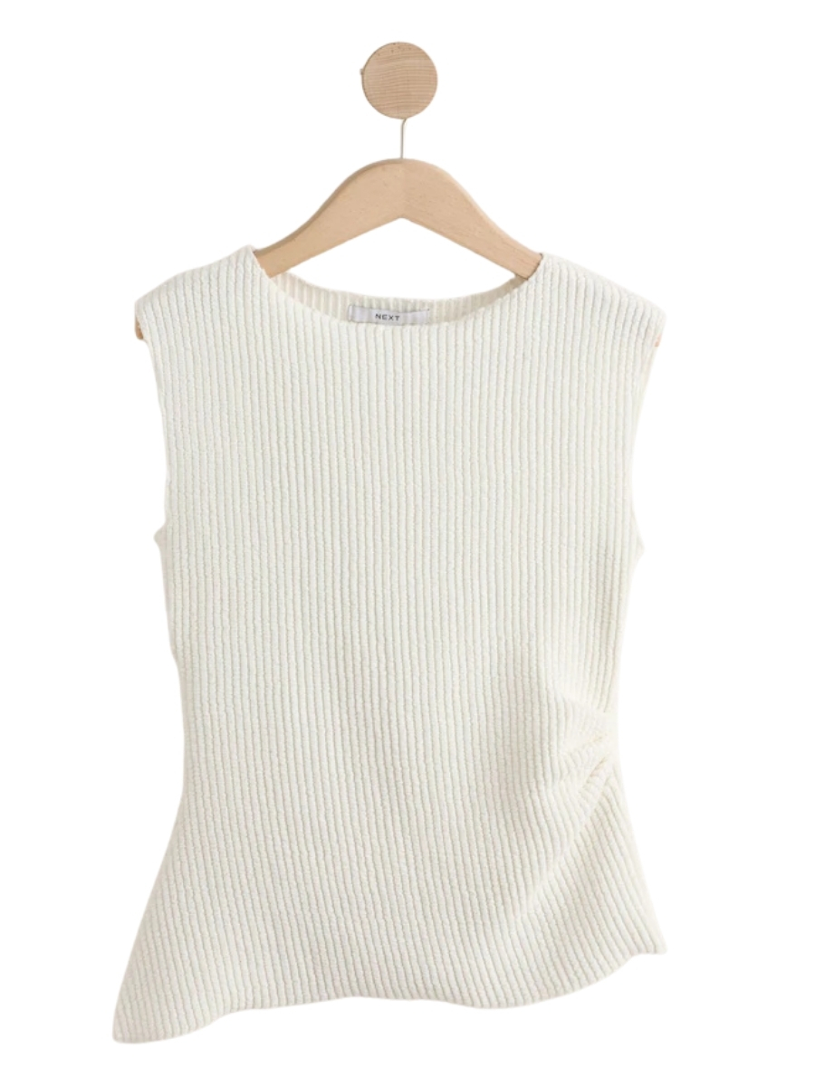 Ecru Asymmetric Top