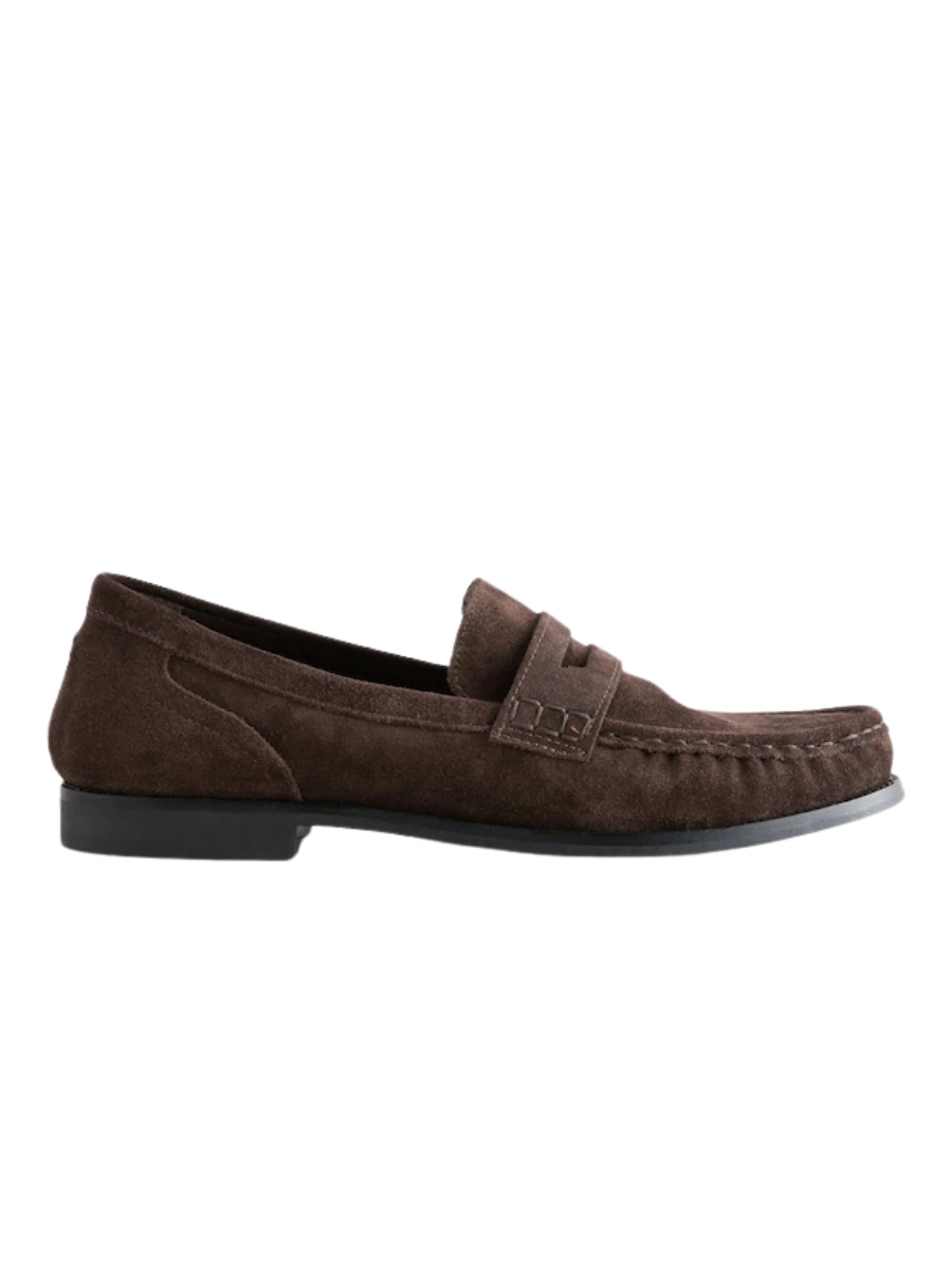 Brown Suede Loafers