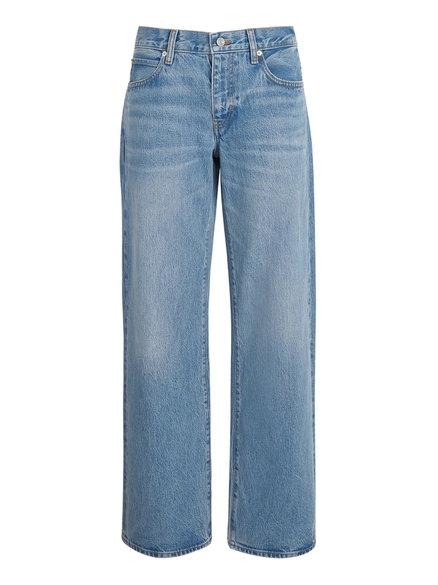 Straight Leg Denim Jeans