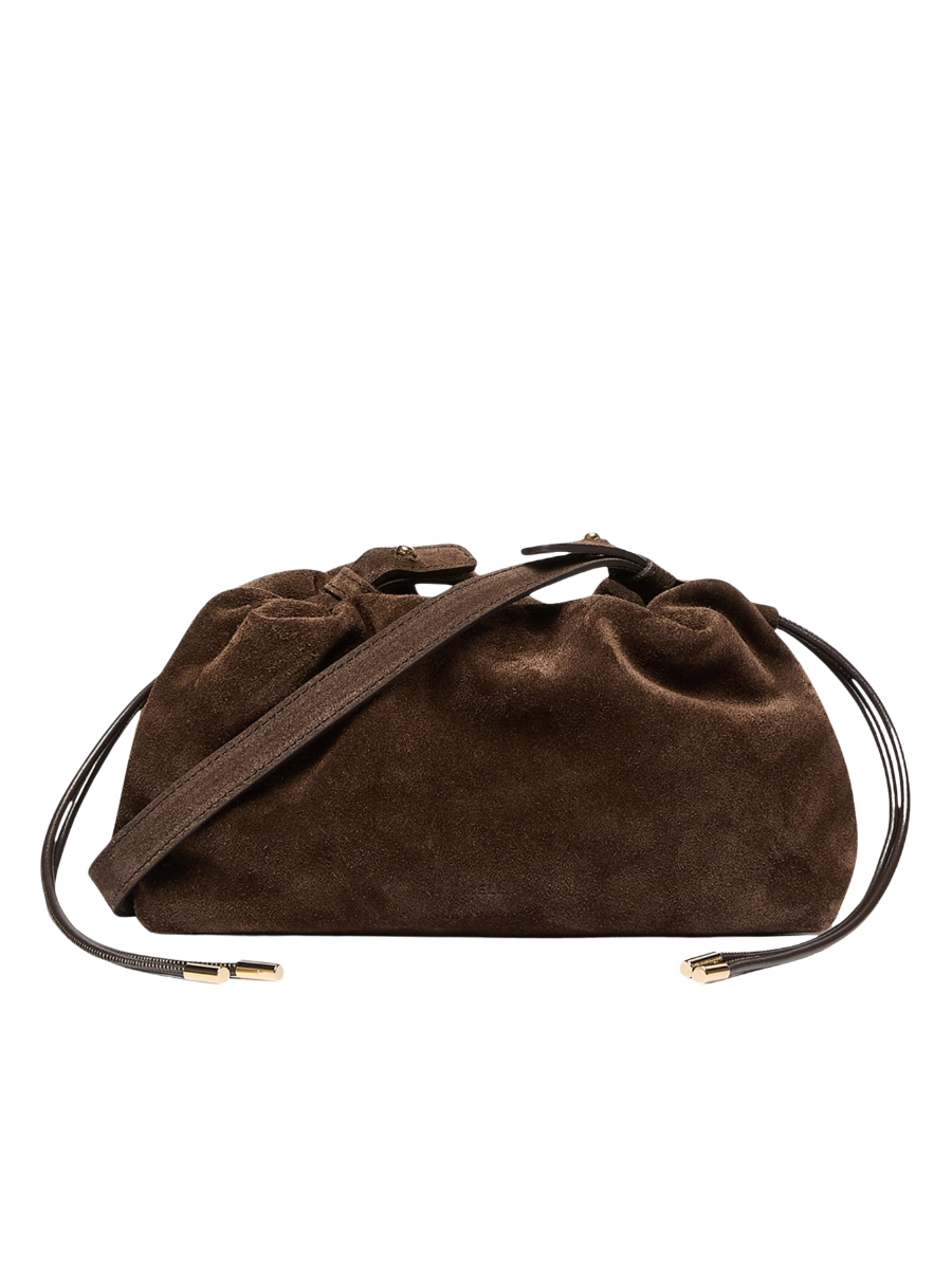 Brown Suede Clutch