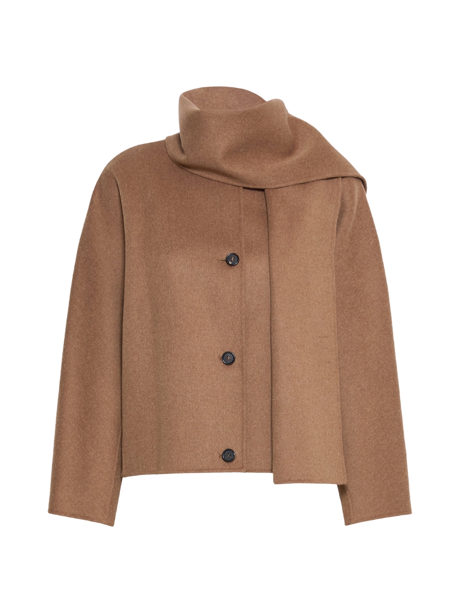Scarf-Neck Jacket