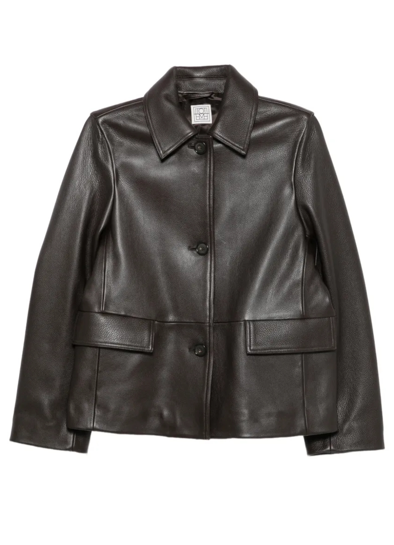 Collared Leather Jacket