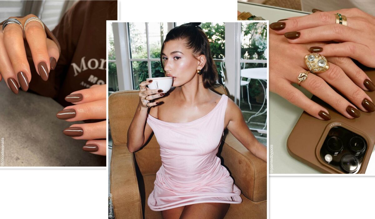 nails with brown dress Chocolate Nails: The Trending Nail Colour That's Seriously Flattering Beyond Travel Summer Lilies SD-01.22.25 Nail art SIZE:8 US - 27 MX